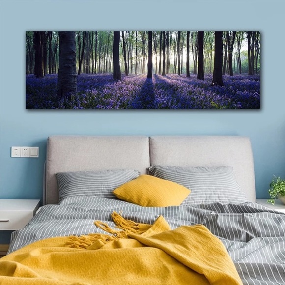 🌿Landscape Purple Forest Scene On Canvas